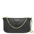 LOUIS VUITTON Pochette Accessoires Monogram Empreinte Shoulder Bag Black