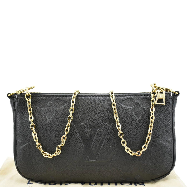 LOUIS VUITTON Pochette Accessoires Monogram Empreinte Shoulder Bag Black