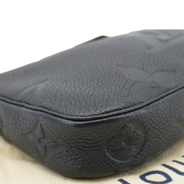 LOUIS VUITTON Pochette Accessoires Monogram Empreinte Shoulder Bag Black