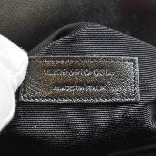 YVES SAINT LAURENT Large Envelope Leather Chain Shoulder Bag Black