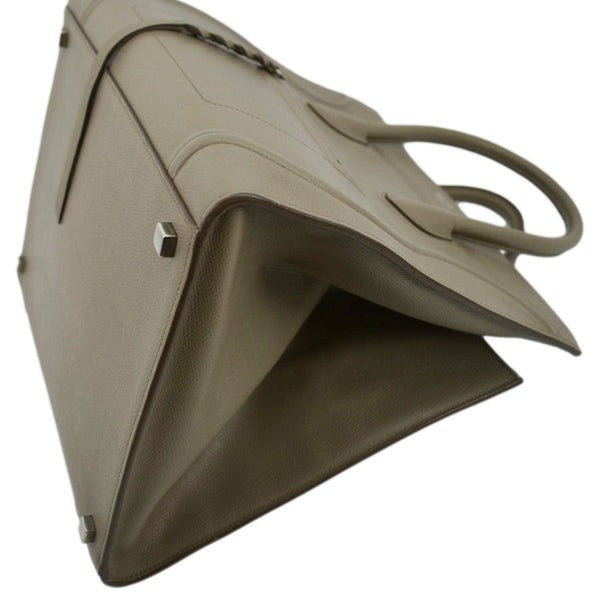 CELINE Phantom Medium Leather Tote Bag Beige