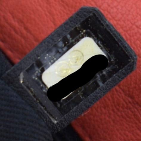 CHANEL Medallion Charm Flap Medium Wrinkled Chevron Leather Crossbody Bag Red