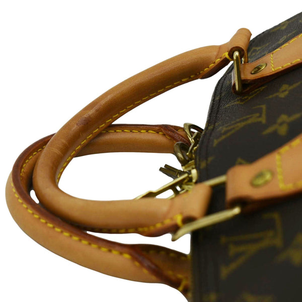 LOUIS VUITTON Alma PM Monogram Canvas Satchel Bag Brown