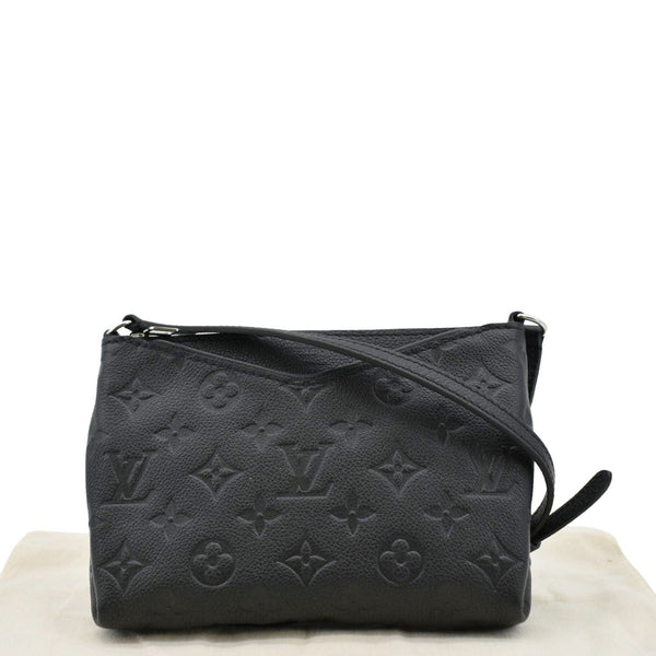 LOUIS VUITTON Empreinte Clutch Crossbody Bag Black baxck side