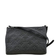 LOUIS VUITTON Empreinte Clutch Crossbody Bag Black back look