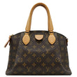 LOUIS VUITTON Rivoli PM Monogram Canvas Satchel Bag Brown