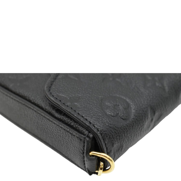 LOUIS VUITTON Felicie Monogram Empreinte Pochette Shoulder Bag Black