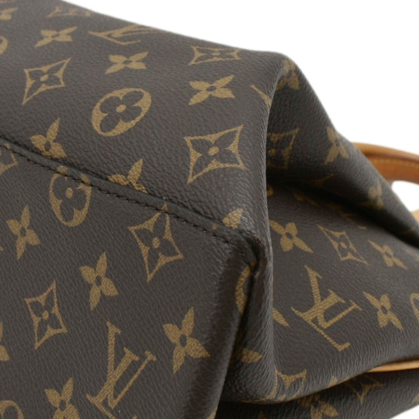 LOUIS VUITTON Rivoli PM Monogram Canvas Satchel Bag Brown