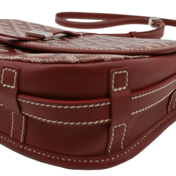 Messenger Bag Red lower left side look