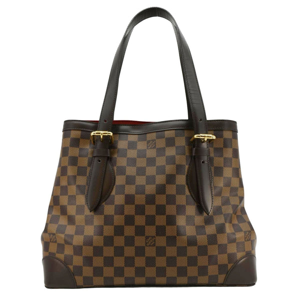 LOUIS VUITTON Hampstead MM Damier Ebene Shoulder Bag Brown
