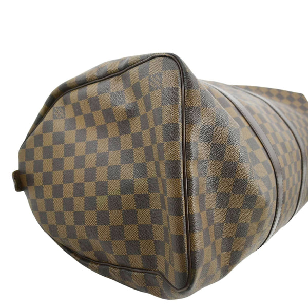 LOUIS VUITTON Keepall 50 Damier Ebene Travel Bag Brown
