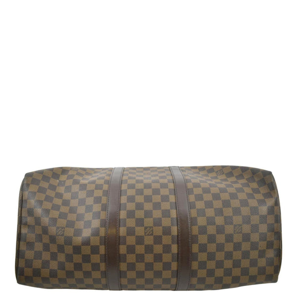LOUIS VUITTON Keepall 50 Damier Ebene Travel Bag Brown