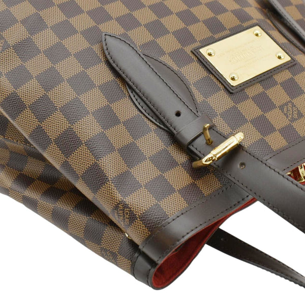 LOUIS VUITTON Hampstead MM Damier Ebene Shoulder Bag Brown