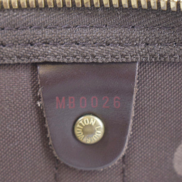 LOUIS VUITTON Keepall 50 Damier Ebene Travel Bag Brown