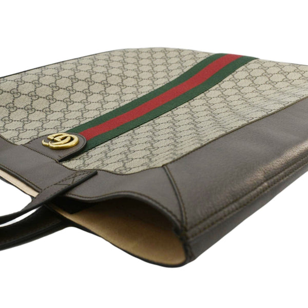 GUCCI Ophidia Soft Large GG Supreme Web Canvas Tote Bag Beige 519335