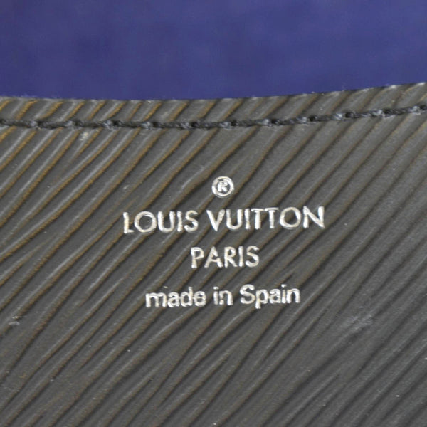 LOUIS VUITTON Buci Epi Grained Leather Shoulder Bag Black