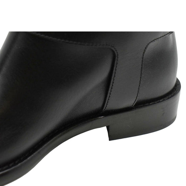 LOUIS VUITTON Westside Flat High Leather Boot Noir Black