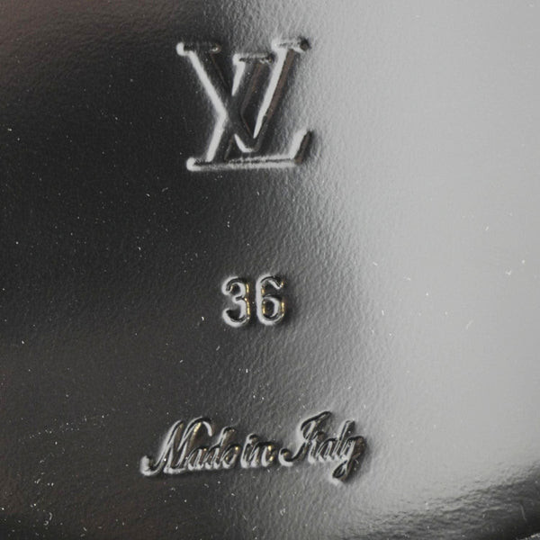 LOUIS VUITTON Westside Flat High Leather Boot Noir Black