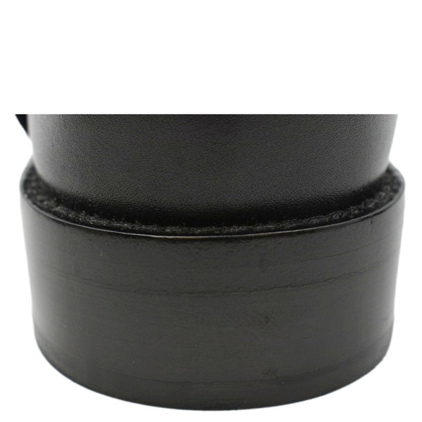 LOUIS VUITTON Westside Flat High Leather Boot Noir Black