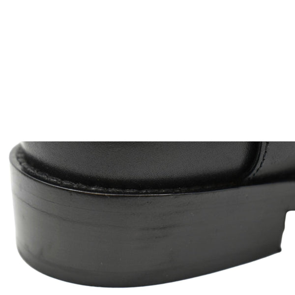 LOUIS VUITTON Westside Flat High Leather Boot Noir Black