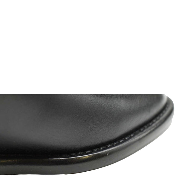 LOUIS VUITTON Westside Flat High Leather Boot Noir Black