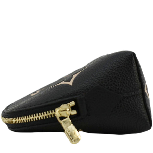 LOUIS VUITTON Monogram Empreinte leather Cosmetic Pouch Bicolor