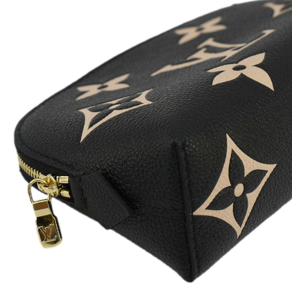 LOUIS VUITTON Monogram Empreinte leather Cosmetic Pouch Bicolor