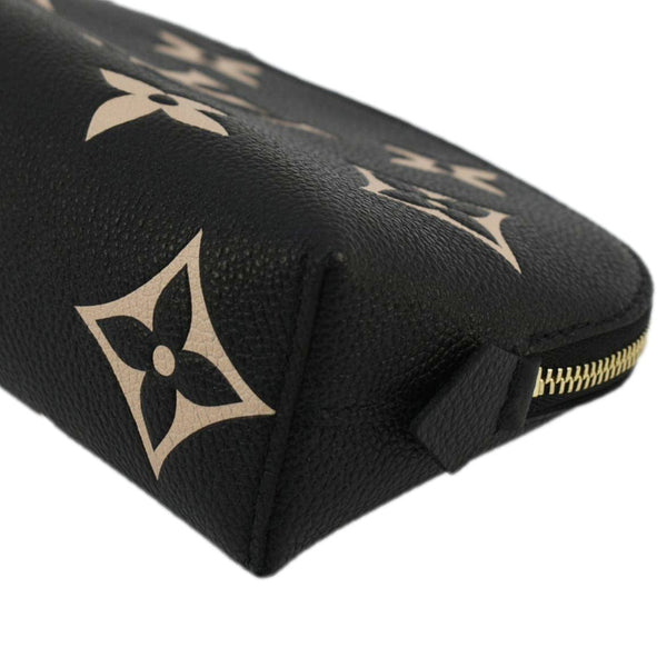 LOUIS VUITTON Monogram Empreinte leather Cosmetic Pouch Bicolor