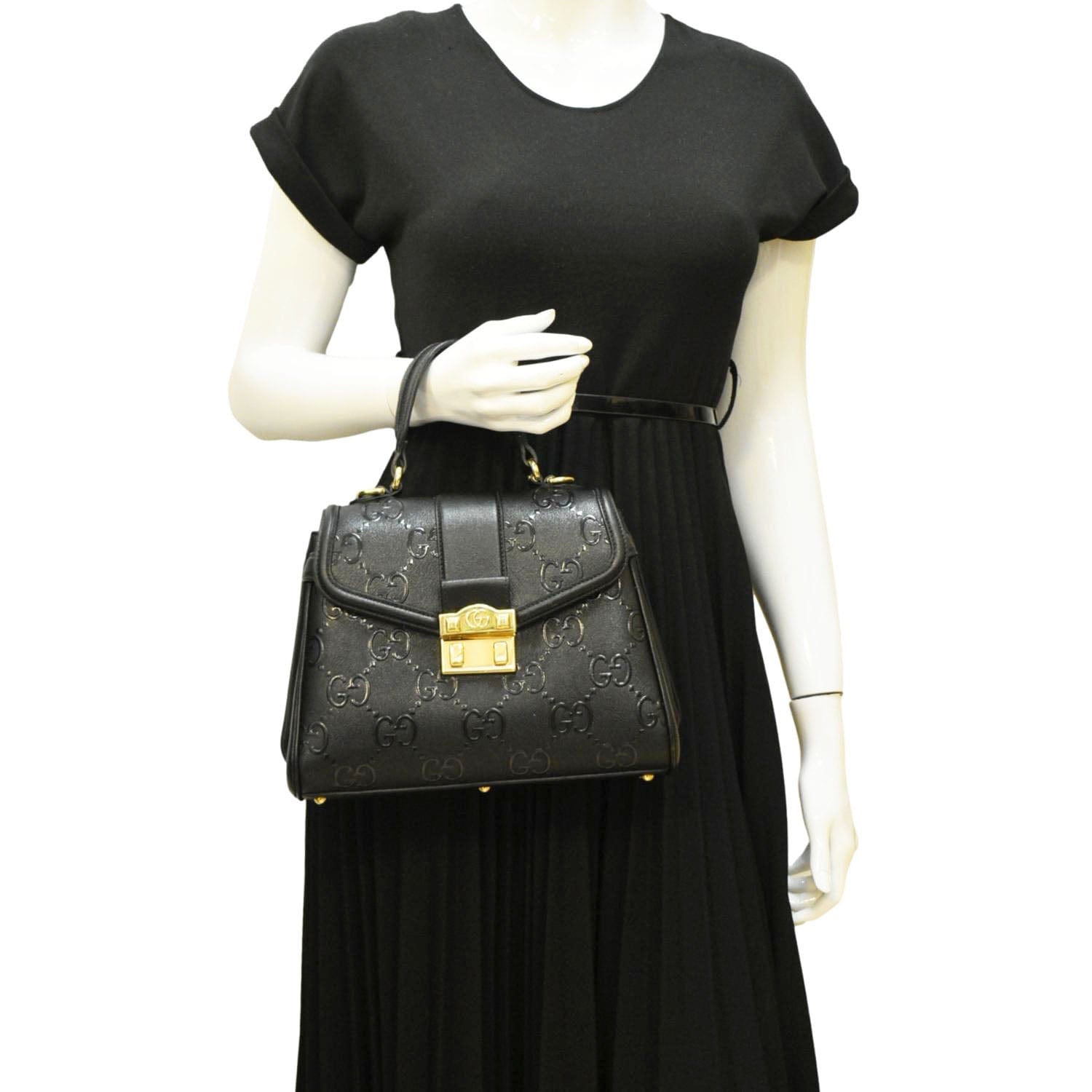 バッグ GUCCI L HANDLE LEATHER SHOULDER BAG Gucci Tom Ford Black Leather Shoulder Bag ○ Labellov ○ Buy