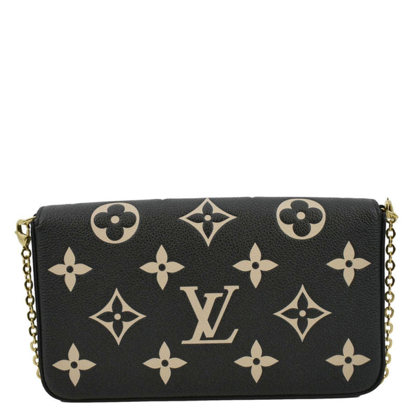 LOUIS VUITTON Felicie Pochette Monogram Empreinte Crossbody Bag Bicolor