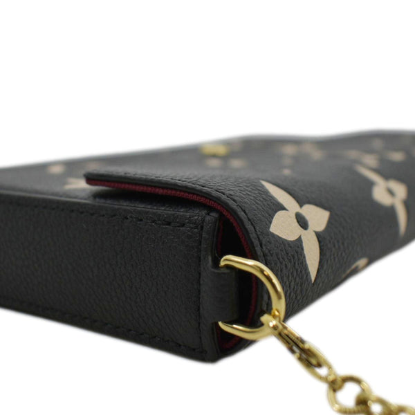 LOUIS VUITTON Felicie Pochette Monogram Empreinte Crossbody Bag Bicolor
