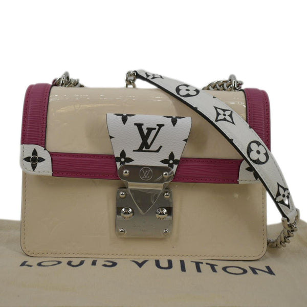 LOUIS VUITTON Wynwood Monogram Vernis Leather Crossbody Bag Beige