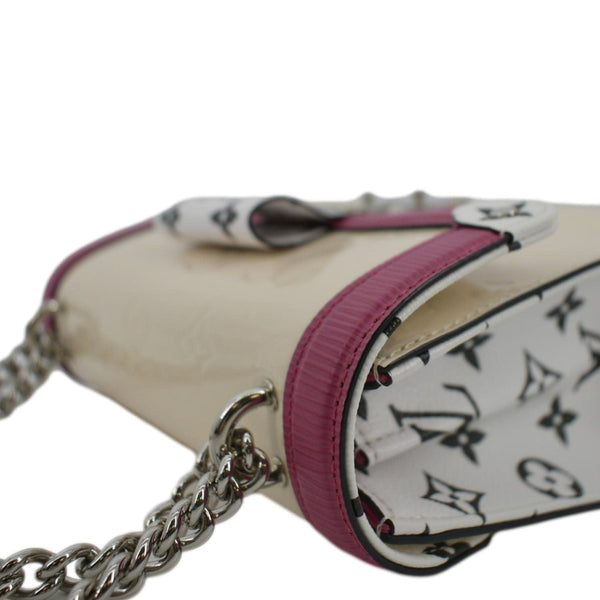 LOUIS VUITTON Wynwood Monogram Vernis Leather Crossbody Bag Beige