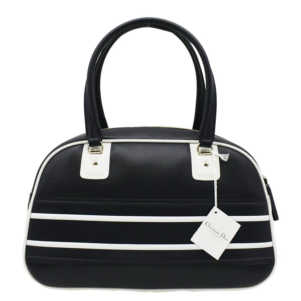 CHRISTIAN DIOR Vibe Zip Shoulder Bag Navy Blue back look