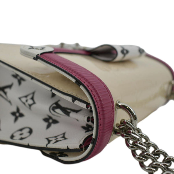 LOUIS VUITTON Wynwood Monogram Vernis Leather Crossbody Bag Beige