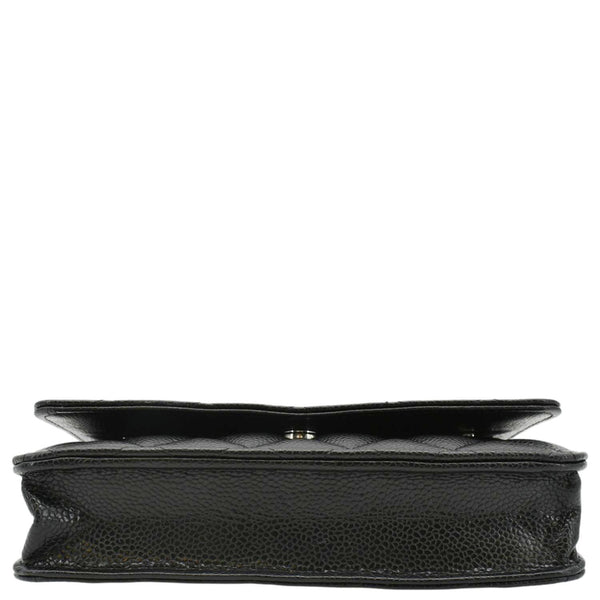 CHANEL WOC Quilted Leather Caviar Crossbody Bag Black