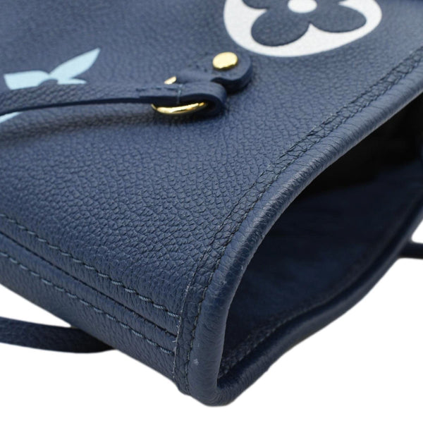 LOUIS VUITTON Neverfull MM Monogram Empreinte Tote Bag Gradient Blue