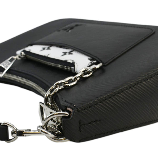 LOUIS VUITTON Marelle Epi Leather Shoulder Bag Black