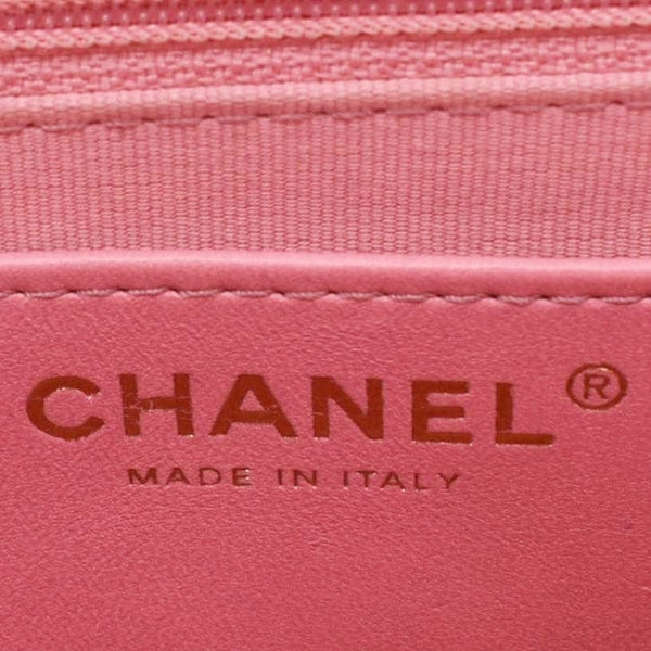 CHANEL CC Funky Town Flap Large Lambskin Quilted Leather Shoulder Bag Pink