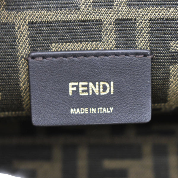 FENDI First Small Nappa Leather Shoulder Bag Light Gray