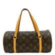 LOUIS VUITTON Papillon 26 Monogram Canvas Satchel Bag Brown