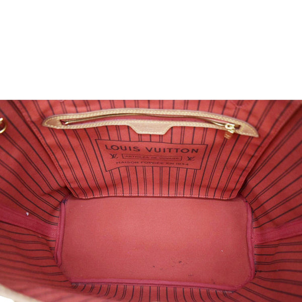 LOUIS VUITTON Neverfull MM Monogram Canvas Shoulder Bag Brown