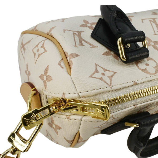 LOUIS VUITTON Speedy 20 Bandouliere Monogram Dune Canvas Crossbody Bag Sand