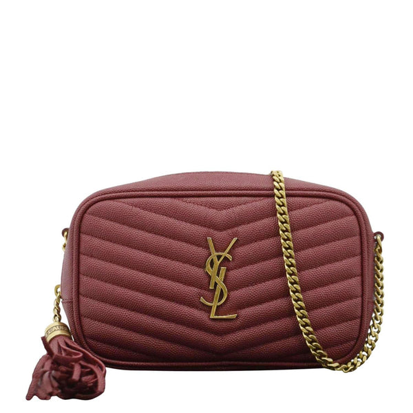 YVES SAINT LAURENT Red Crossbody Bag front view