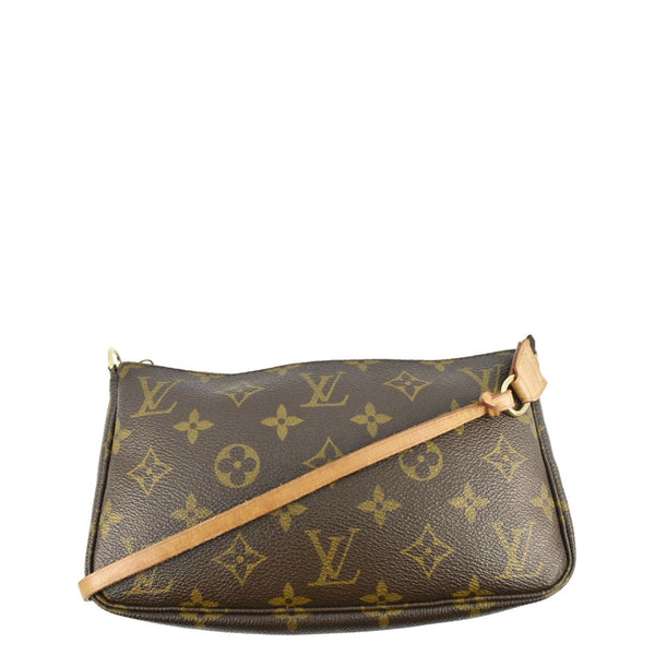 LOUIS VUITTON Pochette Accessoires Monogram Canvas Pouch Brown