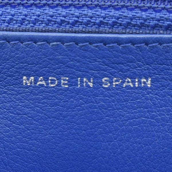 CHANEL WOC Quilted Patent Leather Crossbody Bag Blue