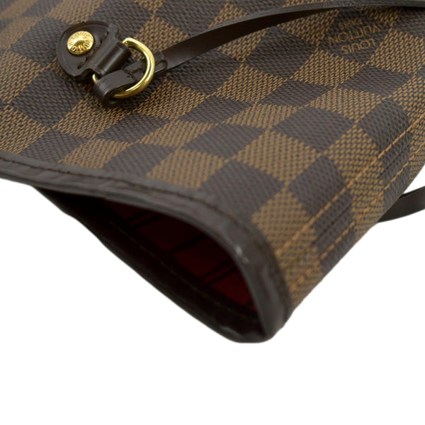 LOUIS VUITTON Neverfull GM Damier Ebene Tote Shoulder Bag Brown