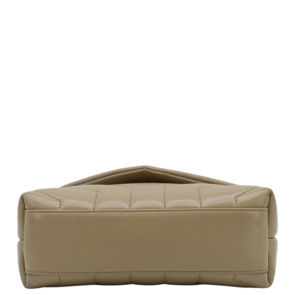 YVES SAINT LAURENT Loulou Toy Matelasse Leather Crossbody Bag Brown