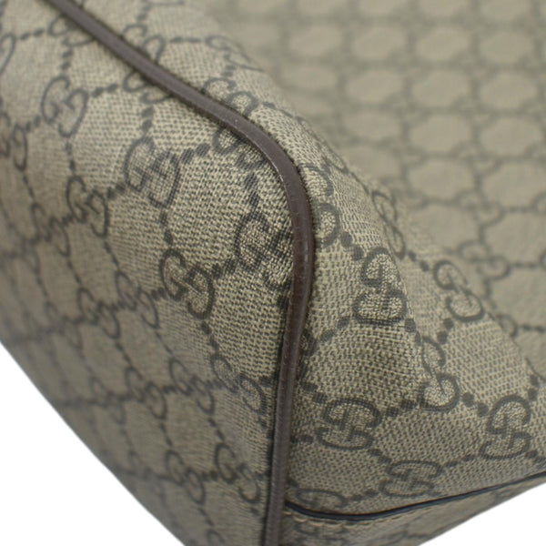 GUCCI Courrier Soft GG Supreme Canvas Tote Shoulder Bag Beige 474085