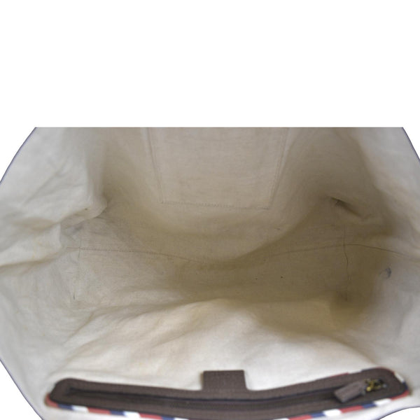 GUCCI Courrier Soft GG Supreme Canvas Tote Shoulder Bag Beige 474085